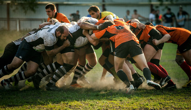 rugby union scrum