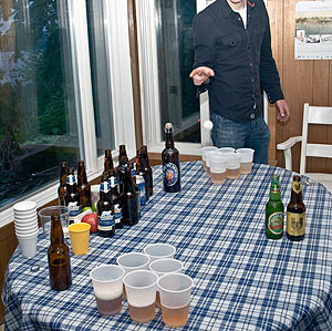 beer pong match
