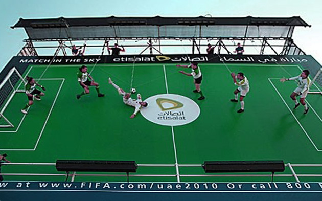 vertical billboard soccer football