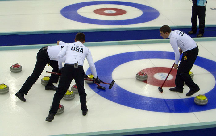 The US team at the Winter Olympics. 