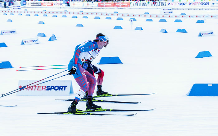 cross-country skiier at the Calgary Olympics