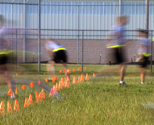 running the beep test together