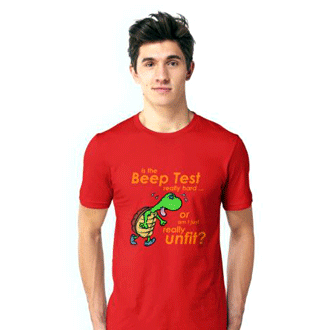 beep test tshirt design