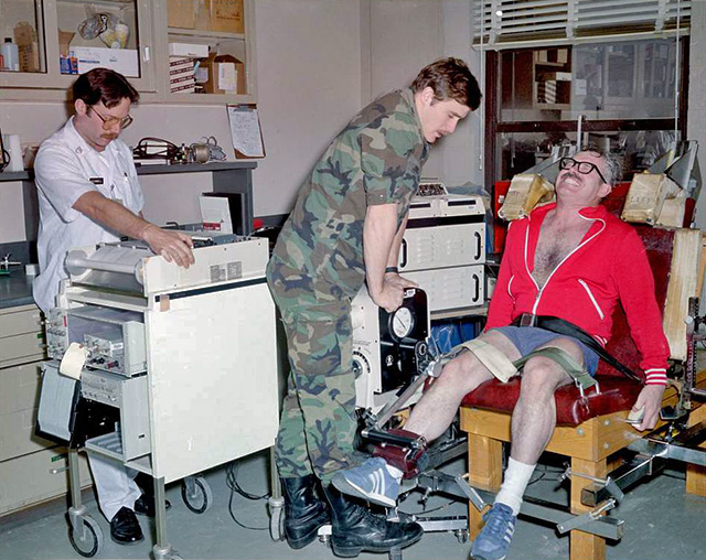 Cybex machine testing