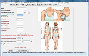 3 Point Body Fat Caliper Chart