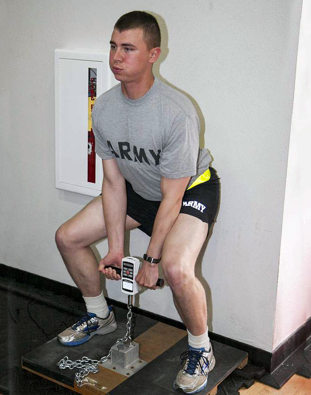 Mid Thigh Pull Test IMTP an isometric leg strength test