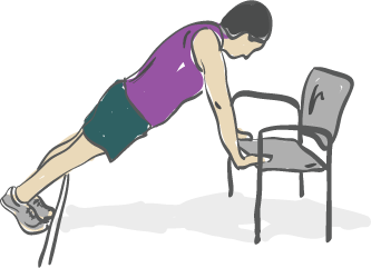 Chair ups workout new arrivals
