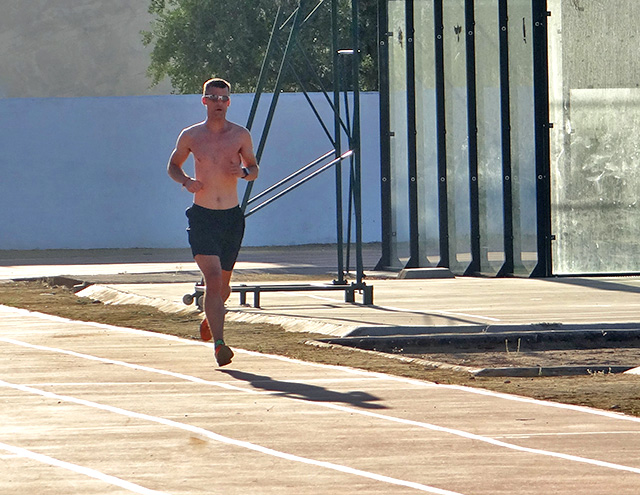 800 meter Run Test arund the track