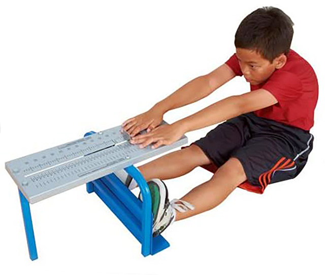 Metal Sit and Reach Box Flexibility Testing 