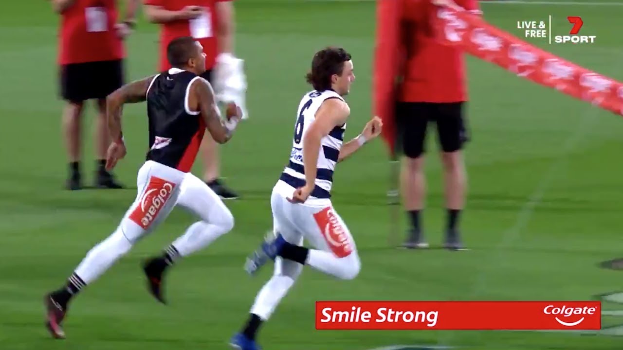 Jordan Clark wins the Colgate AFL Grand Final Sprint | AFL