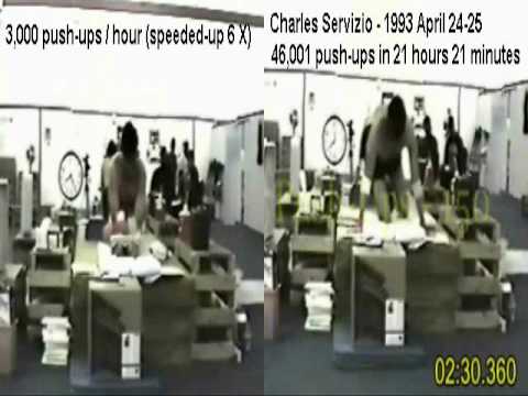 World Record - Most 46,001 Push-Ups in 24 Hours Charles Servizio