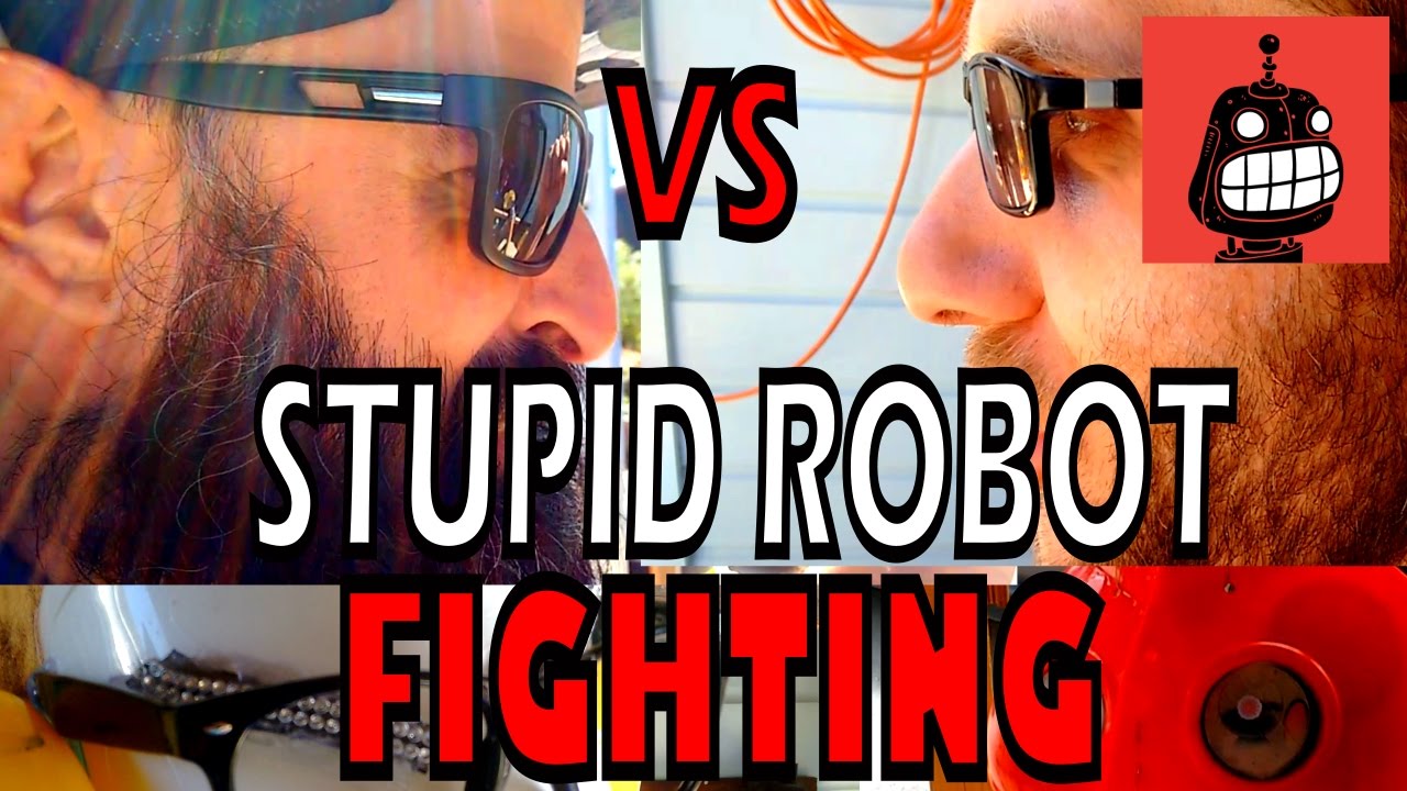 Stupid Robot Fighting League - Eric with Optimus Rufis vs John with Father Time
