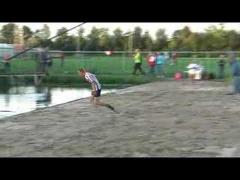 World Record -- Canal jumping (with pole, 20.41 metres)