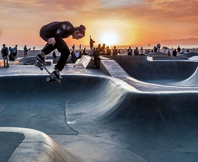 skateboarding
