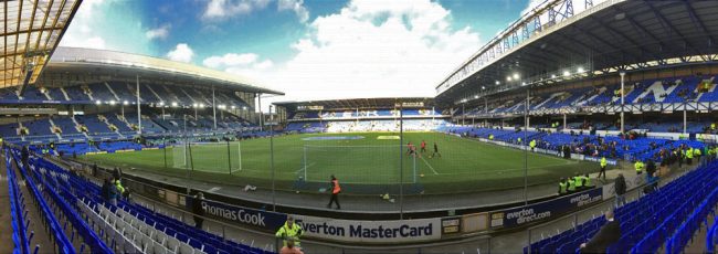 Goodison Park was the first major football stadium built in England. Only Scotland had more advanced grounds
