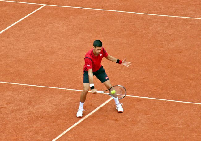 Novak Djokovic at the 2016 French Open