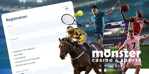 Register at Monster Casino Sports in the UK