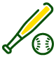 Baseball Bat and Ball, MLB
