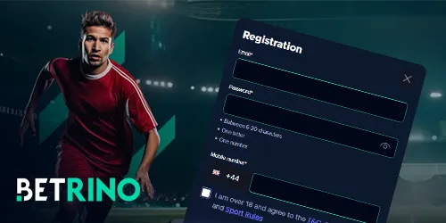 Register in Betrino UK