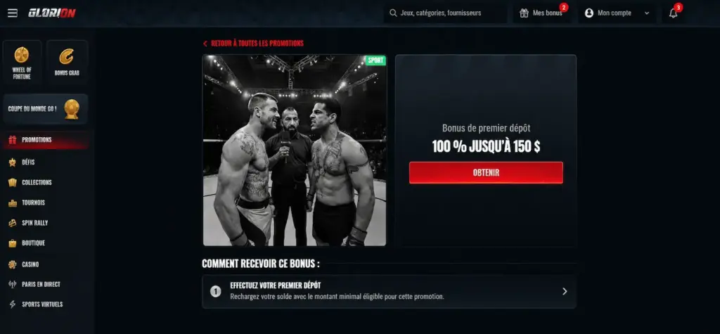 Glorion code promo