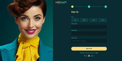 Register at Luckymate UK